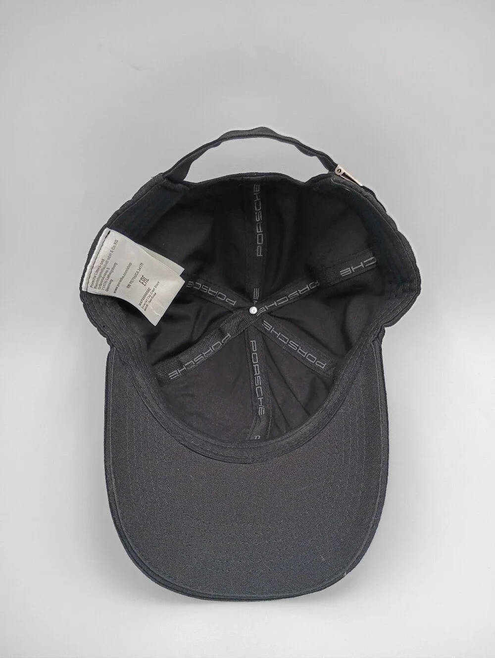 Porsche Black Baseball Cap Stuttgart Embroidered Crest Official Logo Hat Unisex